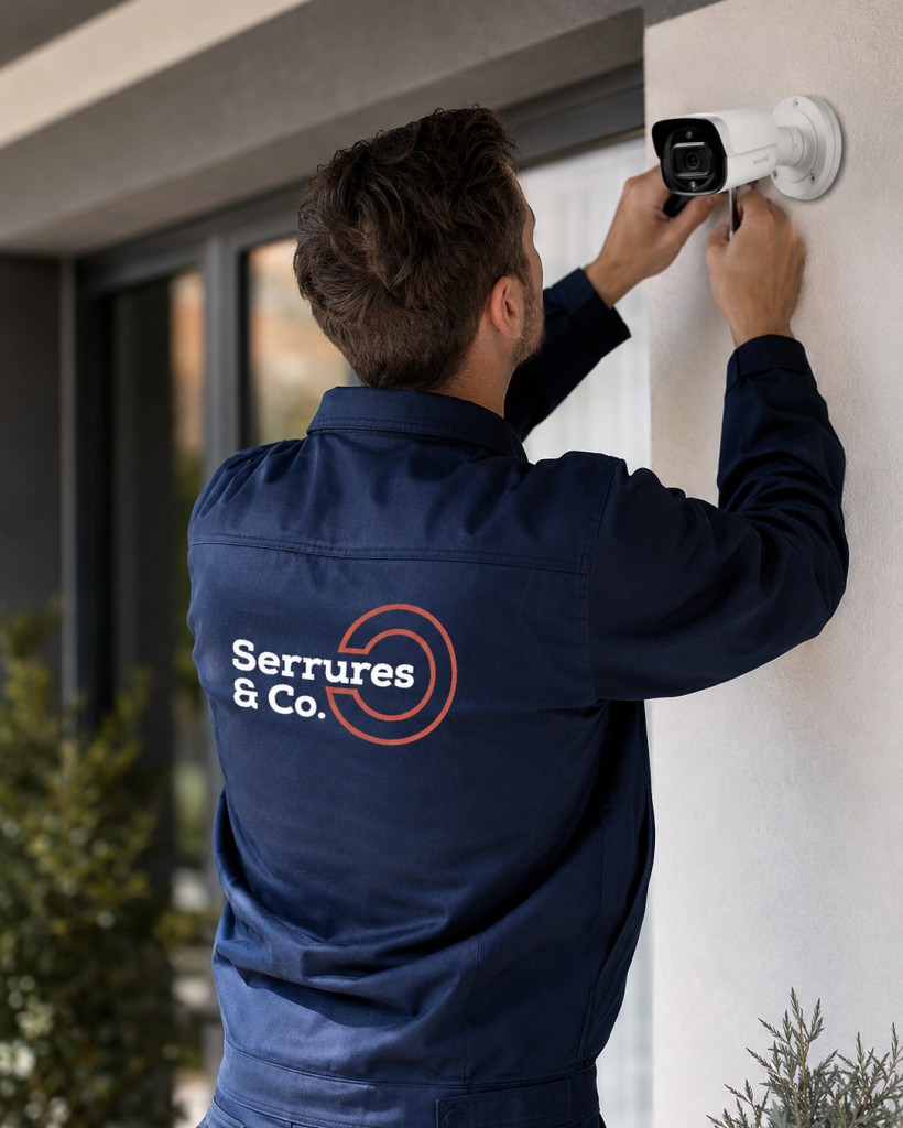 Installation d'une caméra de sécurité