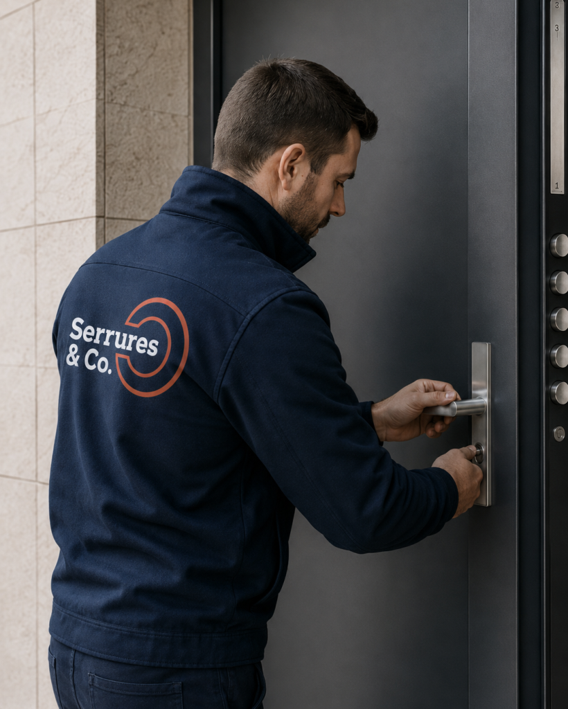 Ouverture porte blindee avec soin